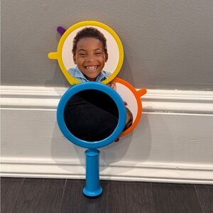 Hand 2 Mind Vibrant Handheld Mirror Toy Kids with Emotion Cards Faces Toddler